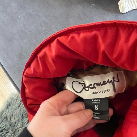 EUC Obermeyer Ladies Vintage One Piece Snowsuit, Size 8P. Red - Picture 10 of 11